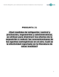 PREGUNTA 21 ¿Qué medidas de mitigación, control y