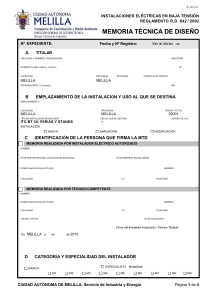 Memoria T&eacute;cnica de BT Ferias y Stands