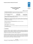 Terminos de Referencia - UNDP | Procurement Notices
