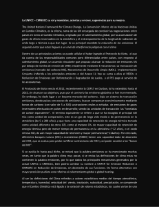 La UNFCC – CMNUCC su rol y mandatos, aciertos y errores
