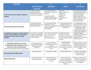 criterios de calificaci&oacute;n