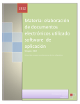 Materia: elaboración de documentos electrónicos utilizado software