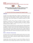 Modelación Econométrica - The International Cocoa Organization