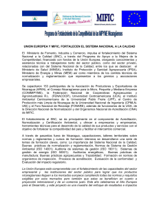 union europea y mific, fortalecen el sistema nacional a la calidad