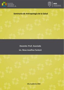 Antropología de la Salud - Facultad de Humanidades, Ciencias