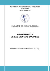 FUNDAMENTOS DE LAS CIENCIAS SOCIALES