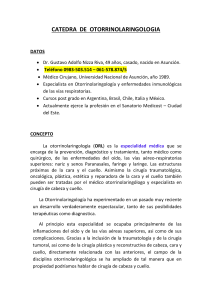 catedra de otorrinolaringologia