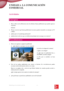 Actividades. Unidad 8