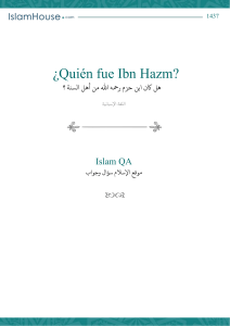 ¿Quién fue Ibn Hazm (que Allah tenga misericordia de él)?