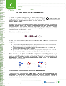 Modelo atómico de la materia