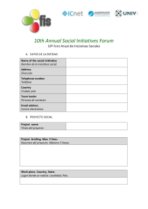 10th Annual Social Initiatives Forum