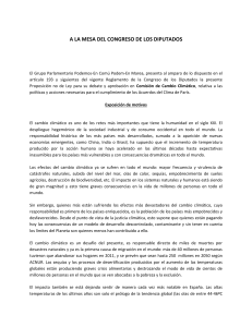 El cambio climático es uno de los retos más importantes que tiene la