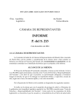 1er Informe Comisión Salud (CAMARA) rendido con enmiendas