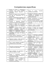 Competencias Genéricas y Específicas