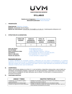 Syllabus mercadotecnia digital