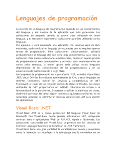 Los lenguajes de programación de la plataforma
