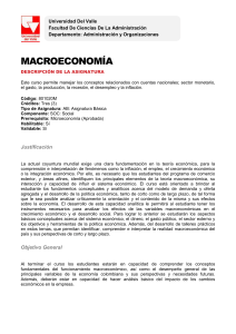 macroeconomía - Facultad de Ciencias de la Administración