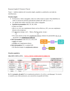 Resumen Español II Trimestre I Parcial Tema 1