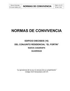 Normas de Convivencia T16