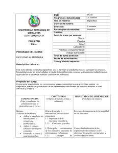 INOCUIDAD ALIMENTARIA - Evaluaci&oacute;n de CONCAPREN en