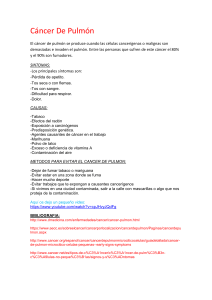 Cáncer De Pulmón