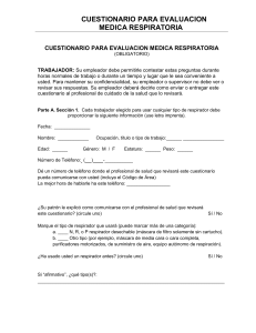 cuestionario para evaluacion medica respiratoria cuestionario para