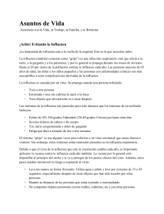 ¡Achís! Evitando la Influenza