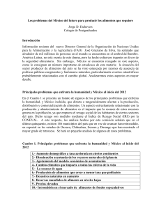 Los problemas del México del futuro para producir los alimentos