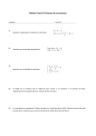 Boletín Tema 8: Sistemas de ecuaciones