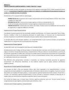 MODULO 2 Teoria y terapia cognitiva