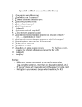 Spanish 2 oral final exam questions (third term)