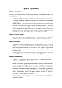 Tipos de argumentos - Javier Sánchez Abarca