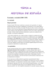 TEMA 6 HISTORIA DE ESPAÑA Economía y