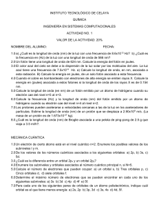 INSTITUTO TECNOLÓGICO DE CELAYA QUÍMICA INGENIERÍA EN
