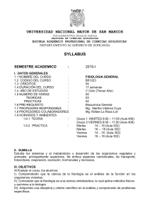 2015-1 fisiologia general prof. m. valdivia plan 2013