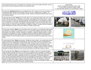 Las primeras funciones de un musulmán son conocidos como los