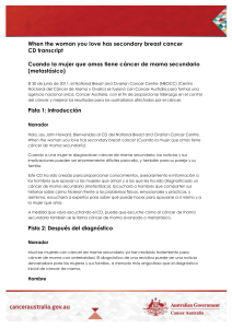 Narrador - Cancer Australia