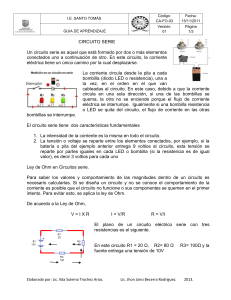 I.E. SANTO TOMÁS Código: CA-FO-03 Fecha: 15/11/2011 GUIA DE