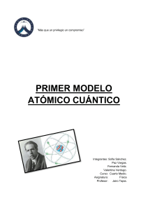 primer modelo atómico cuántico