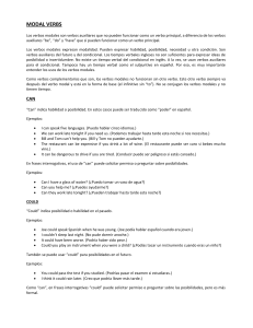 modal verbs - Colegio Alborada de Coyhaique