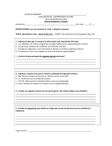 4&deg; Ejercicios de comprensi&oacute;n lectora