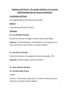 Relatoria por PDA Carlos Ricardo Menéndez Gámiz