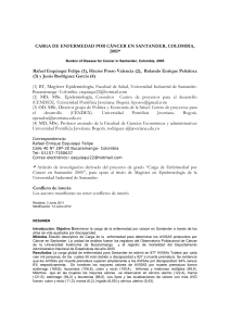 Carga de Enfermedad por C&aacute;ncer en Santander 2005*