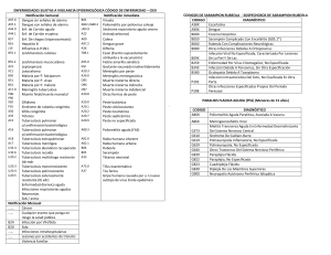 Códigos CIE X , enfermedades sujetas a vigilancia