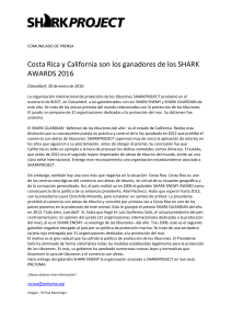 Costa Rica y California son los ganadores de los SHARK