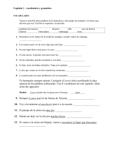Capítulo 1 - vocabulario y gramática