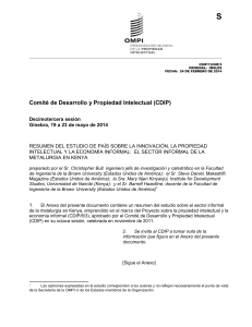 Resumen del estudio de país sobre la innovación, la