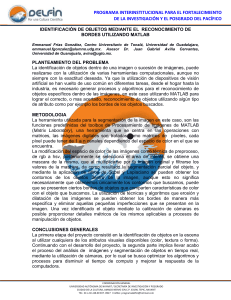 identificaci&oacute;n de objetos mediante el reconocimiento de bordes