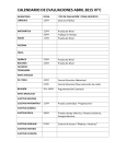 calendario de evaluaciones abril 2015 iv°c