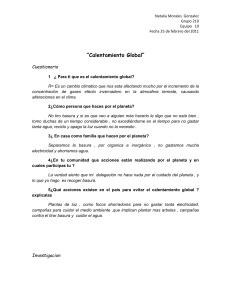 Calentamiento Global